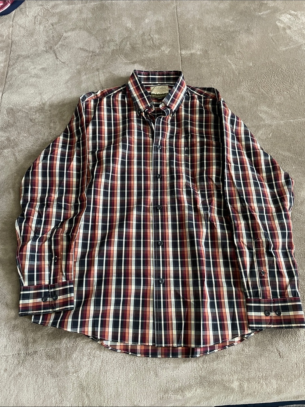Cabela's Men's Plaid Button-Down Shirt Size XL